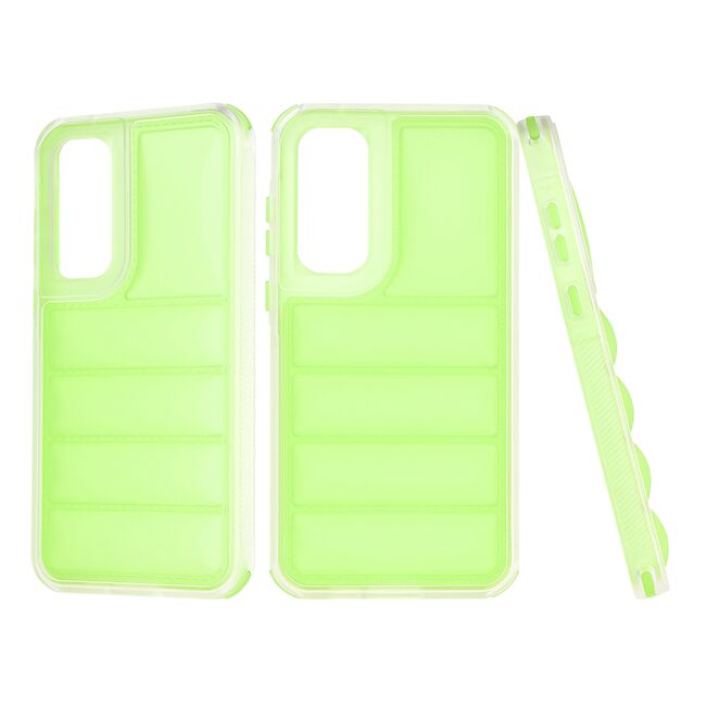 Husa pentru  Samsung Galaxy A55 Air Cusion anti-shock, Dazzling - verde