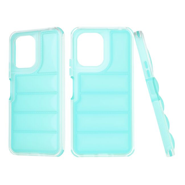 Husa pentru  Xiaomi Redmi 13C Air Cusion anti-shock, Dazzling - turcoaz