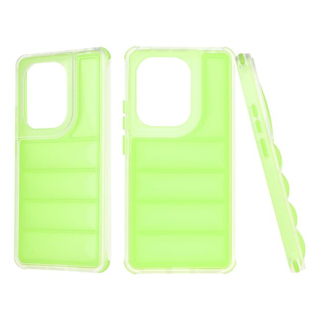 Husa pentru  Xiaomi Redmi Note 13 Pro 4G Air Cusion anti-shock, Dazzling - verde