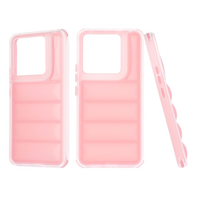 Husa pentru  Xiaomi Redmi Note 13 Pro 5G Air Cusion anti-shock, Dazzling - roz
