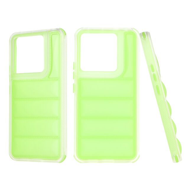 Husa pentru  Xiaomi Redmi Note 13 Pro 5G Air Cusion anti-shock, Dazzling - verde