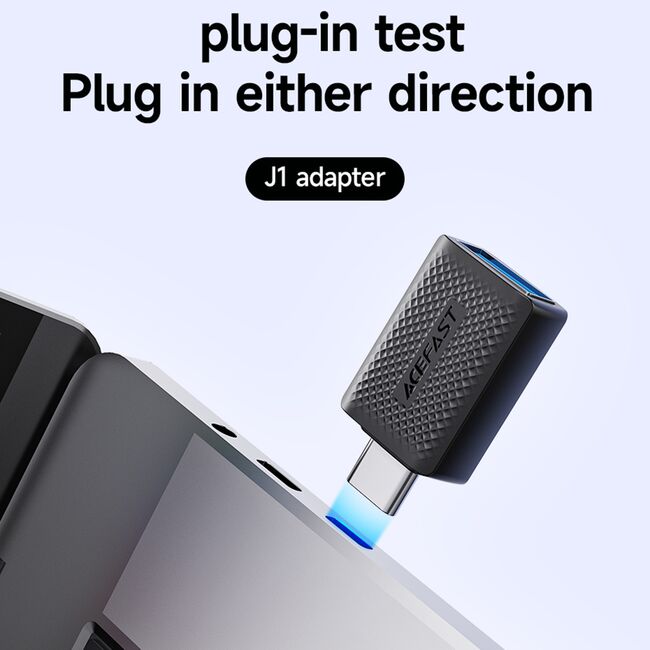 Adaptor USB 3.0 Type-C, 5Gbps, Fast Charging, Acefast J1
