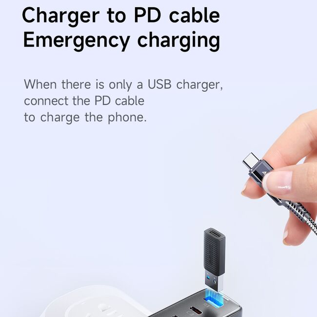 Adaptor Type-C USB 3.0, Fast Charging, Acefast J2, 5Gbps