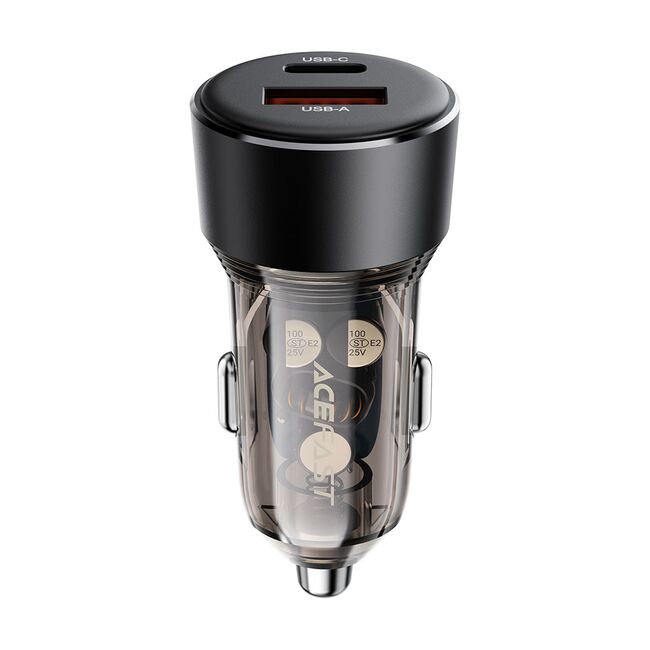 Incaractor auto bricheta Type-C PD30W + USB QC30W, Acefast B12