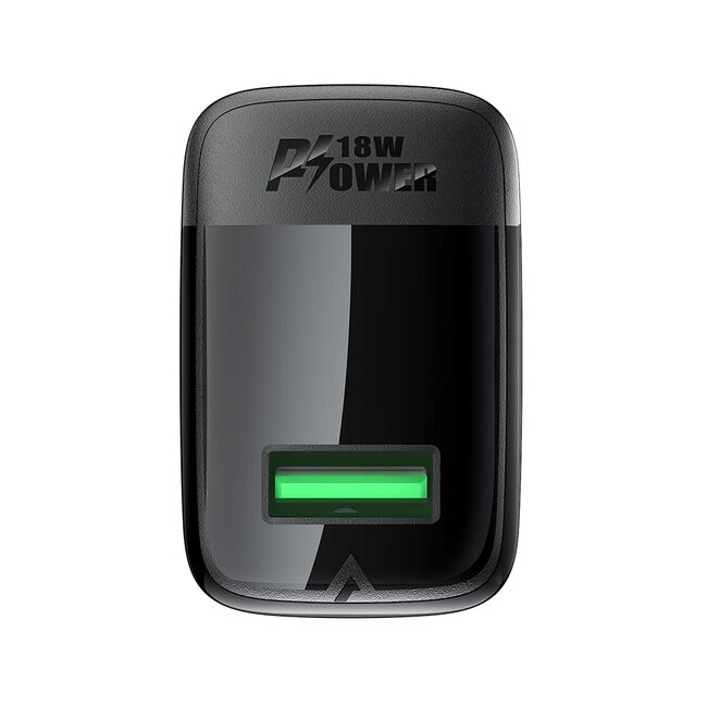 Incarcator tip USB 18W Quick Charge GaN, Acefast A90, negru