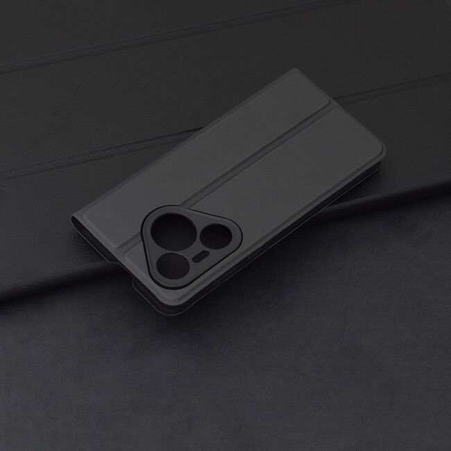 Husa pentru  Huawei Pura 70 tip carte BookFlip, inchidere magnetica, negru