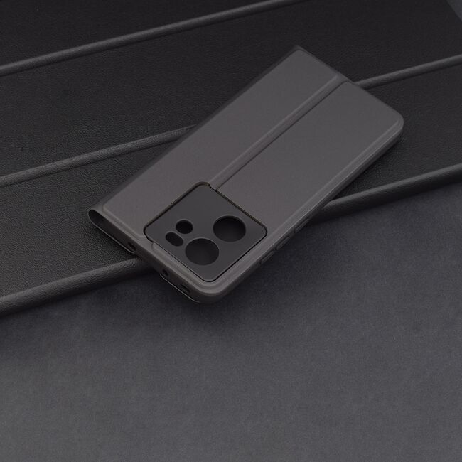 Husa pentru  Xiaomi 13T, 13T Pro tip carte BookFlip, inchidere magnetica, negru