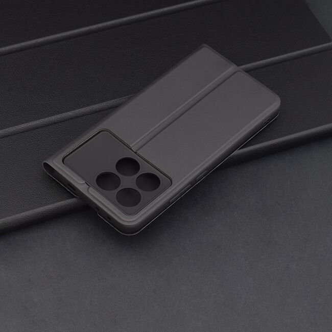 Husa pentru  Xiaomi Poco X6 Pro tip carte BookFlip, inchidere magnetica, negru