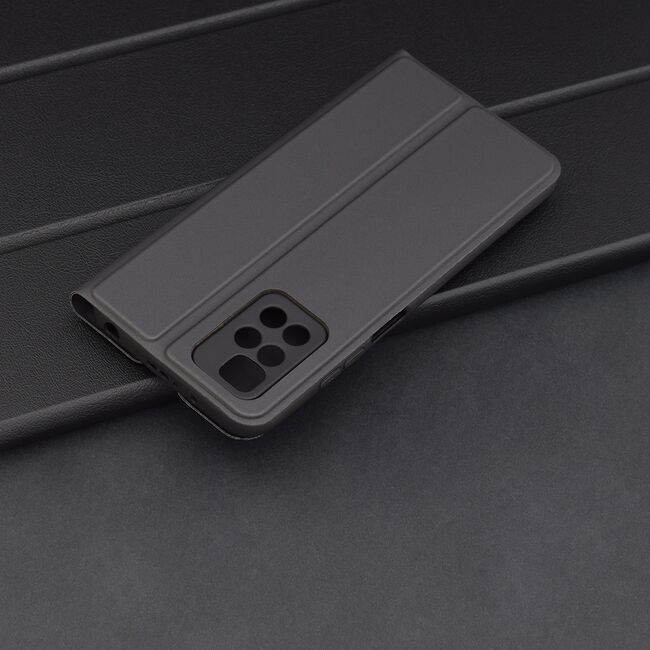 Husa pentru  Xiaomi Redmi 10 tip carte BookFlip, inchidere magnetica, negru