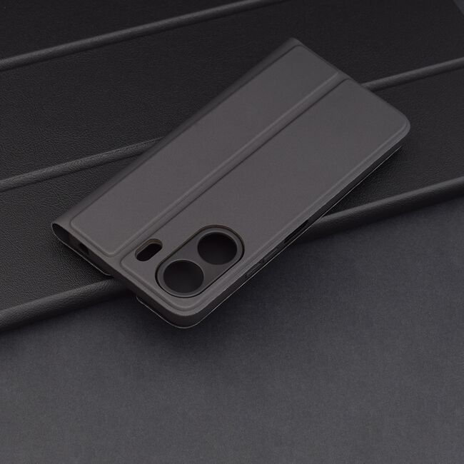 Husa pentru  Xiaomi Redmi 13C tip carte BookFlip, inchidere magnetica, negru