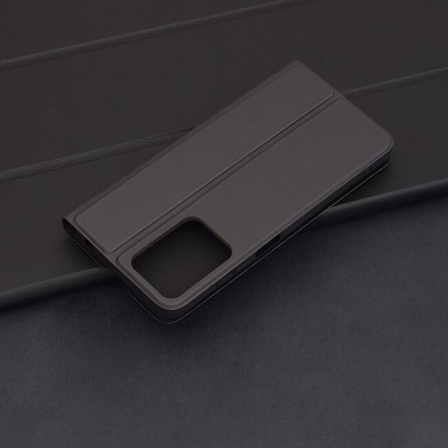 Husa pentru Motorola Moto G04 / G24 / G24 Power tip carte BookFlip, inchidere magnetica, negru