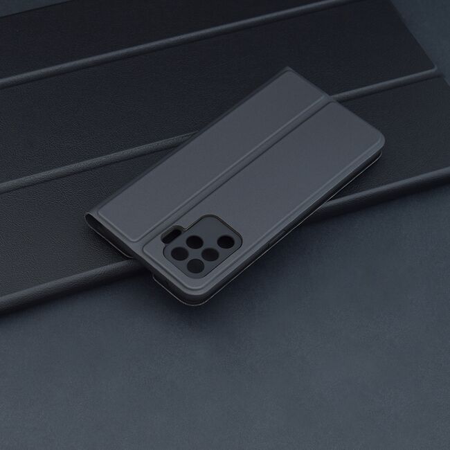 Husa pentru Oppo Reno 5 Lite tip carte BookFlip, inchidere magnetica, negru