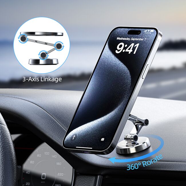 Suport auto magnetic pentru telefon Acefast D20, ajustabil