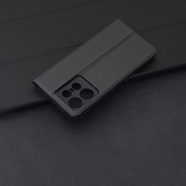 Husa pentru  Motorola Edge 50 Pro tip carte BookFlip, inchidere magnetica, negru