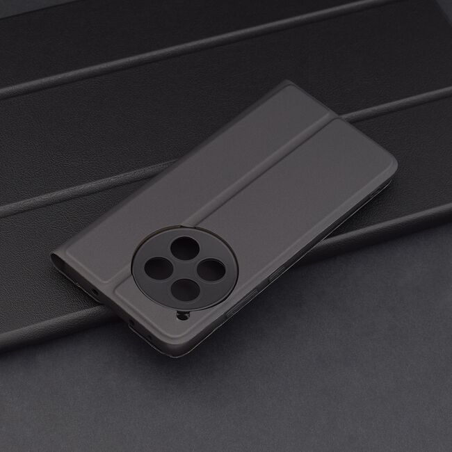 Husa pentru  OnePlus 12R tip carte BookFlip, inchidere magnetica, negru