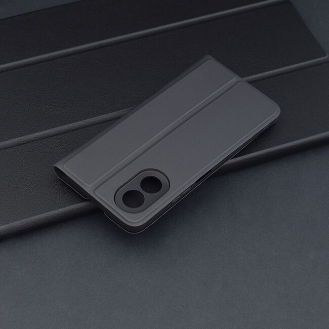 Husa pentru  Oppo A18, A38 tip carte BookFlip, inchidere magnetica, negru