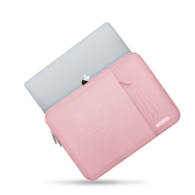 Husă Laptop 13-14" Slim SoftTouch – Design Elegant, Protecție Premium, Compartiment Accesorii, Ideală pentru MacBook, ASUS, Lenovo, HP, Dell, dusty rose