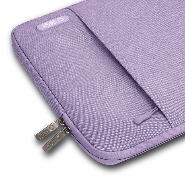 Husă Laptop 13-14" Slim SoftTouch – Design Elegant, Protecție Premium, Compartiment Accesorii, Ideală pentru MacBook, ASUS, Lenovo, HP, Dell, lavanda