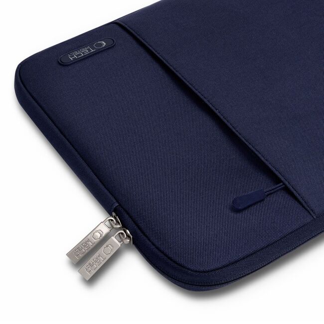 Husă Laptop 13-14" Slim SoftTouch – Design Elegant, Protecție Premium, Compartiment Accesorii, Ideală pentru MacBook, ASUS, Lenovo, HP, Dell, navy blue