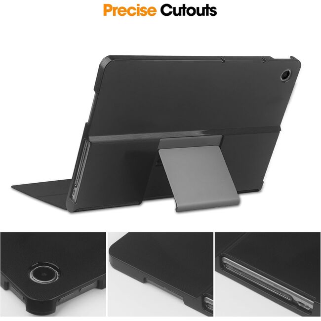 Husa pentru Lenovo Tab Plus 11.5, cu functie wake-up/sleep, tip stand, negru