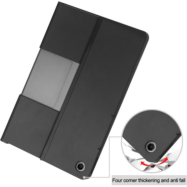 Husa pentru Lenovo Tab Plus 11.5, cu functie wake-up/sleep, tip stand, negru