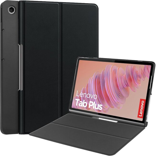 Husa pentru Lenovo Tab Plus 11.5, cu functie wake-up/sleep, tip stand, negru