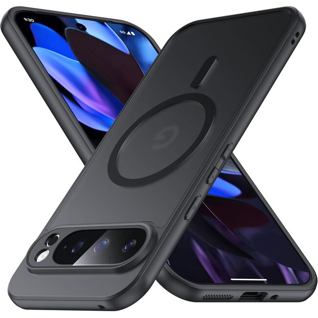 Husa pentru  Google Pixel 9 Pro XL cu MagSafe, Ghost Series, frosted - negru