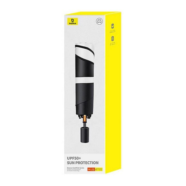 Parasolar auto pliabil tip umbrela Baseus, negru, 134 x 75cm