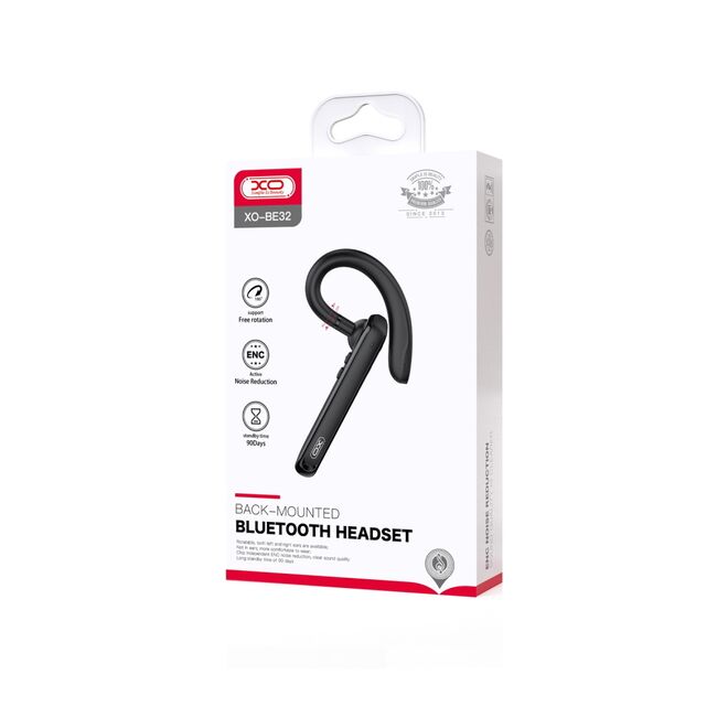 Casca handsfree wireless BE32, Active Noice Reduction. free rotation 180 grade, confort sporit, negru