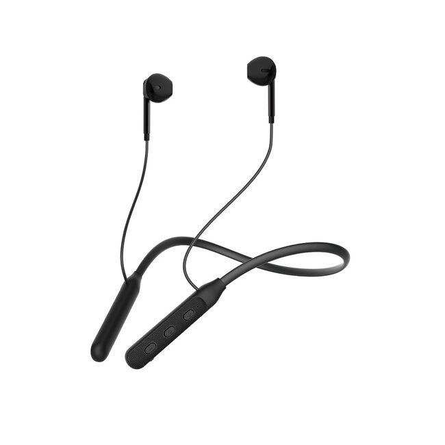 Căști Bluetooth Wireless In-Ear cu Microfon și Control Volum Devia Kintone Neck, negru