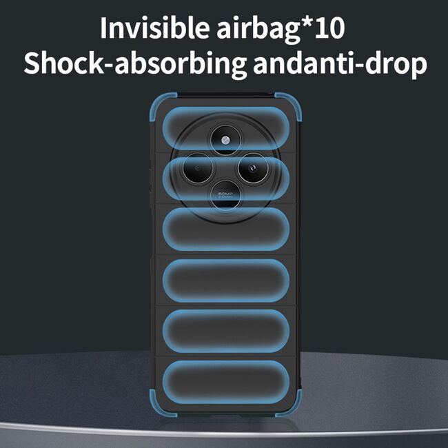 Husa pentru  Xiaomi Redmi 14C Liquid Silicone, Microfibre Lining, Non-Slip Airbag Design, albastru