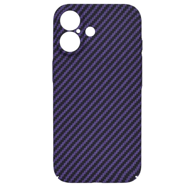 Husa pentru  iPhone 16 CarbonFiber UltraSlim, Lightweight, mov