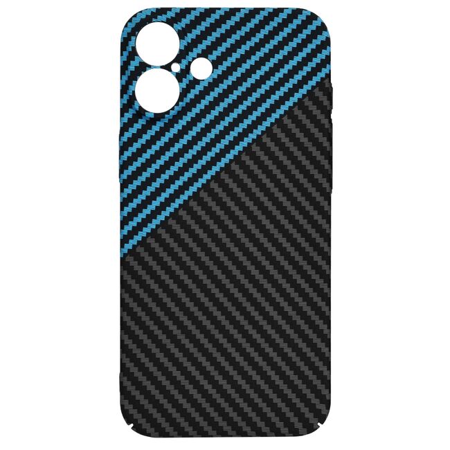 Husa pentru  iPhone 16 Plus CarbonFiber UltraSlim, Lightweight, albastru inchis