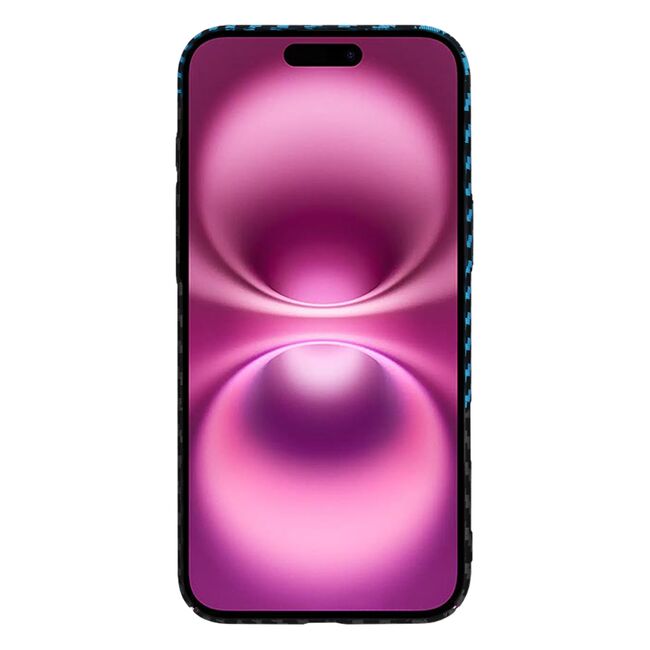 Husa pentru  iPhone 16 Plus CarbonFiber UltraSlim, Lightweight, albastru inchis