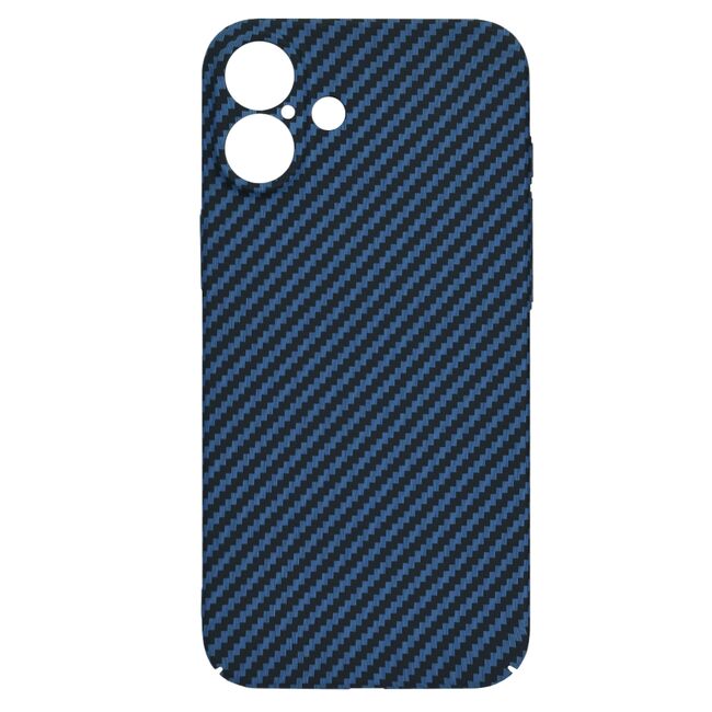 Husa pentru  iPhone 16 Plus CarbonFiber UltraSlim, Lightweight, albastru