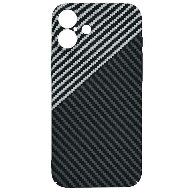 Husa pentru  iPhone 16 Plus CarbonFiber UltraSlim, Lightweight, gri