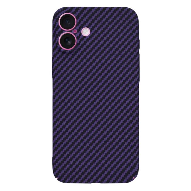 Husa pentru  iPhone 16 Plus CarbonFiber UltraSlim, Lightweight, mov