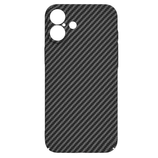 Husa pentru  iPhone 16 Plus CarbonFiber UltraSlim, Lightweight, negru
