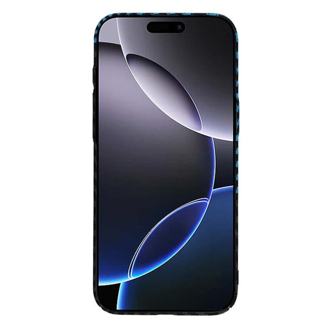 Husa pentru  iPhone 16 Pro Max CarbonFiber UltraSlim, Lightweight, albastru inchis
