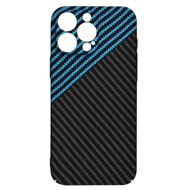 Husa pentru  iPhone 16 Pro Max CarbonFiber UltraSlim, Lightweight, albastru inchis