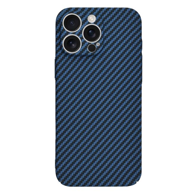 Husa pentru  iPhone 16 Pro Max CarbonFiber UltraSlim, Lightweight, albastru