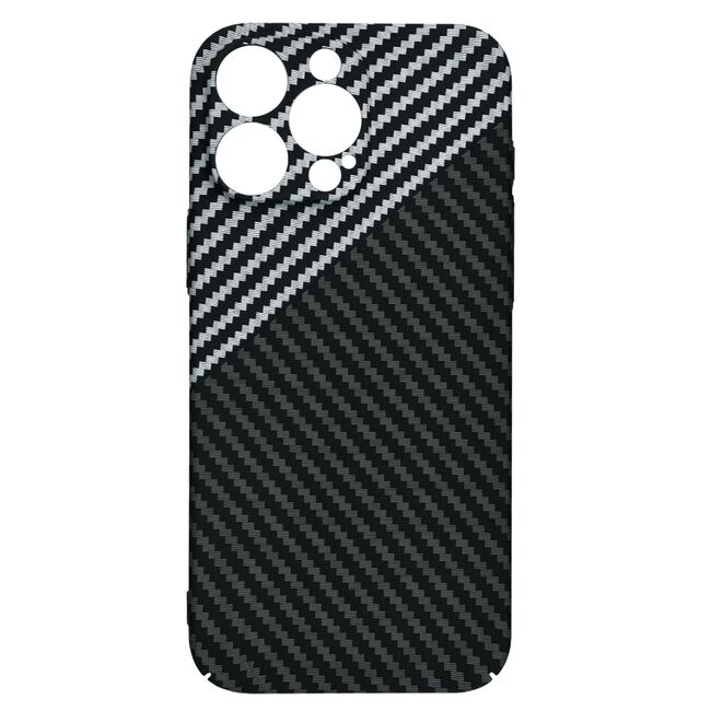 Husa pentru  iPhone 16 Pro Max CarbonFiber UltraSlim, Lightweight, gri