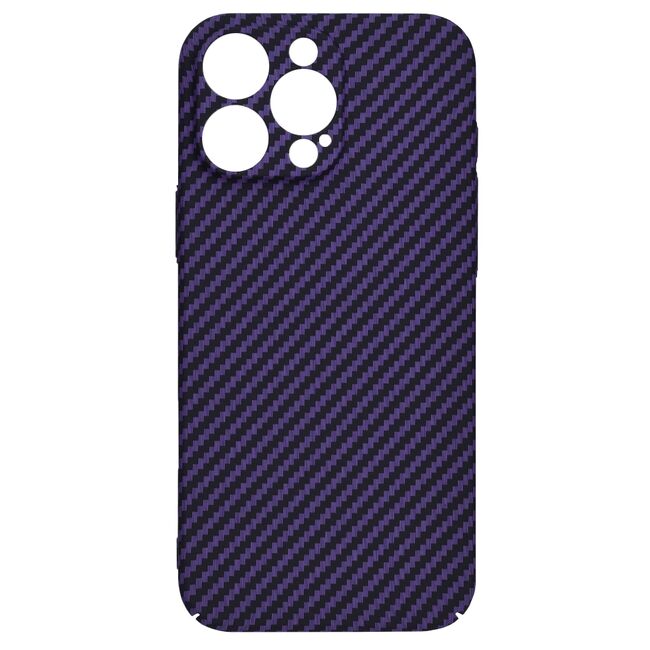 Husa pentru  iPhone 16 Pro Max CarbonFiber UltraSlim, Lightweight, mov