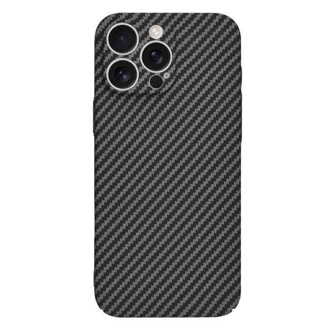 Husa pentru  iPhone 16 Pro Max CarbonFiber UltraSlim, Lightweight, negru