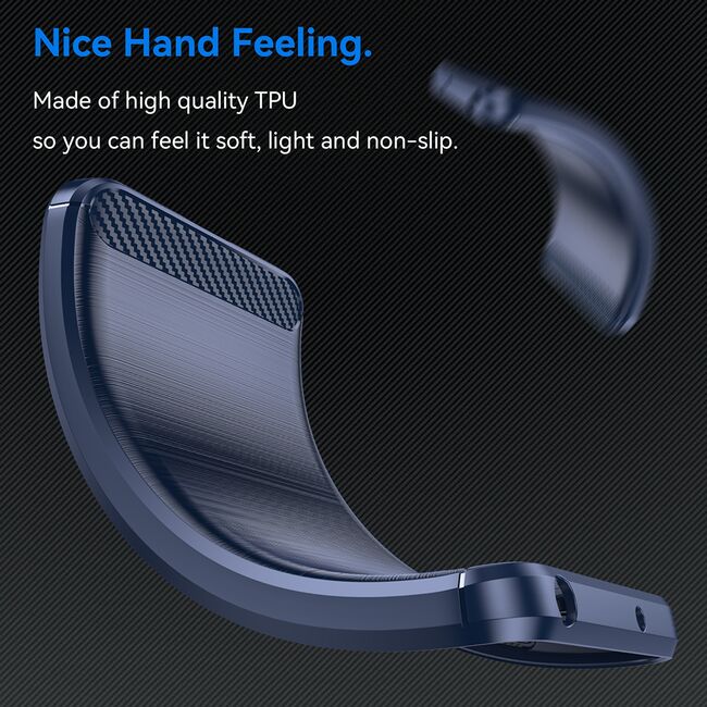 Husa pentru Samsung Galaxy A16 Carbon Liquid Silicone, albastru
