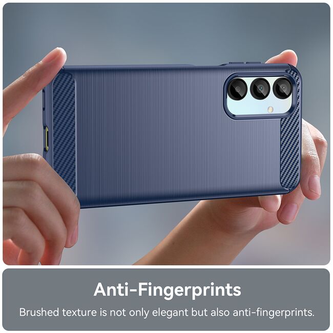 Husa pentru Samsung Galaxy A16 Carbon Liquid Silicone, albastru