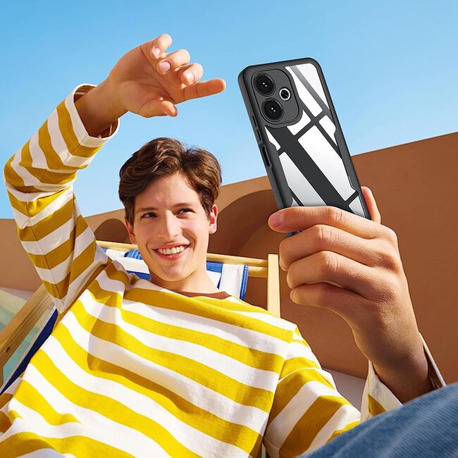 Pachet 360: Husa cu folie integrata pentru  Samsung Galaxy A16 Cover360 fata / spate - negru