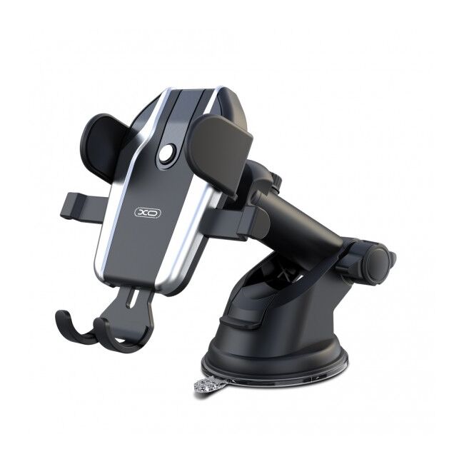 Suport Auto XO C77 Gravity cu Prindere pe Bord sau Parbriz, Rotire 360°, Negru
