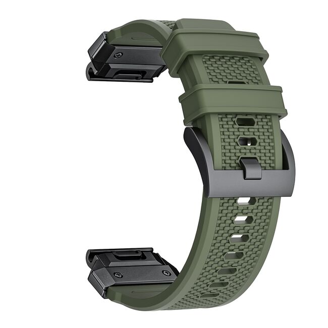 Curea pentru Garmin Fenix 3/3 HR/5X/5X Plus/6X/6X Pro/7X/7X Pro Solar 26 mm Quickfit din material textil - portocaliu
