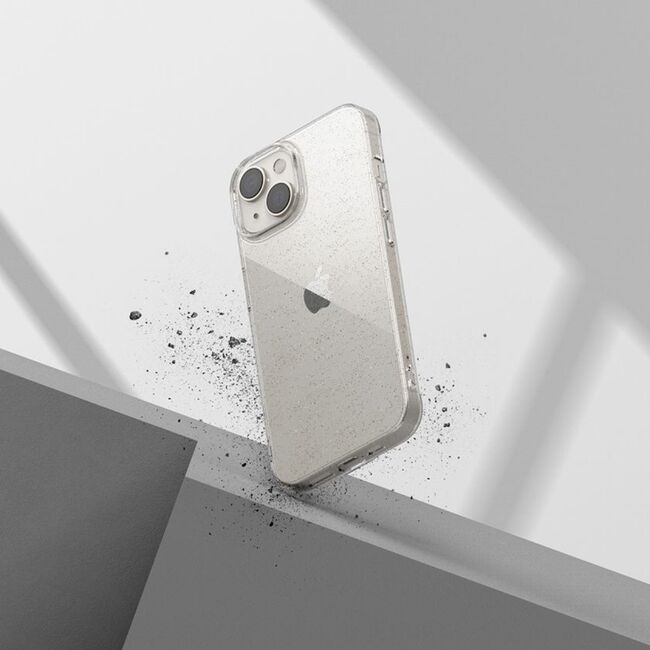 Husa pentru  Motorola Edge 50 Fusion cu sclipici Liquid Crystal Glitter, transparent